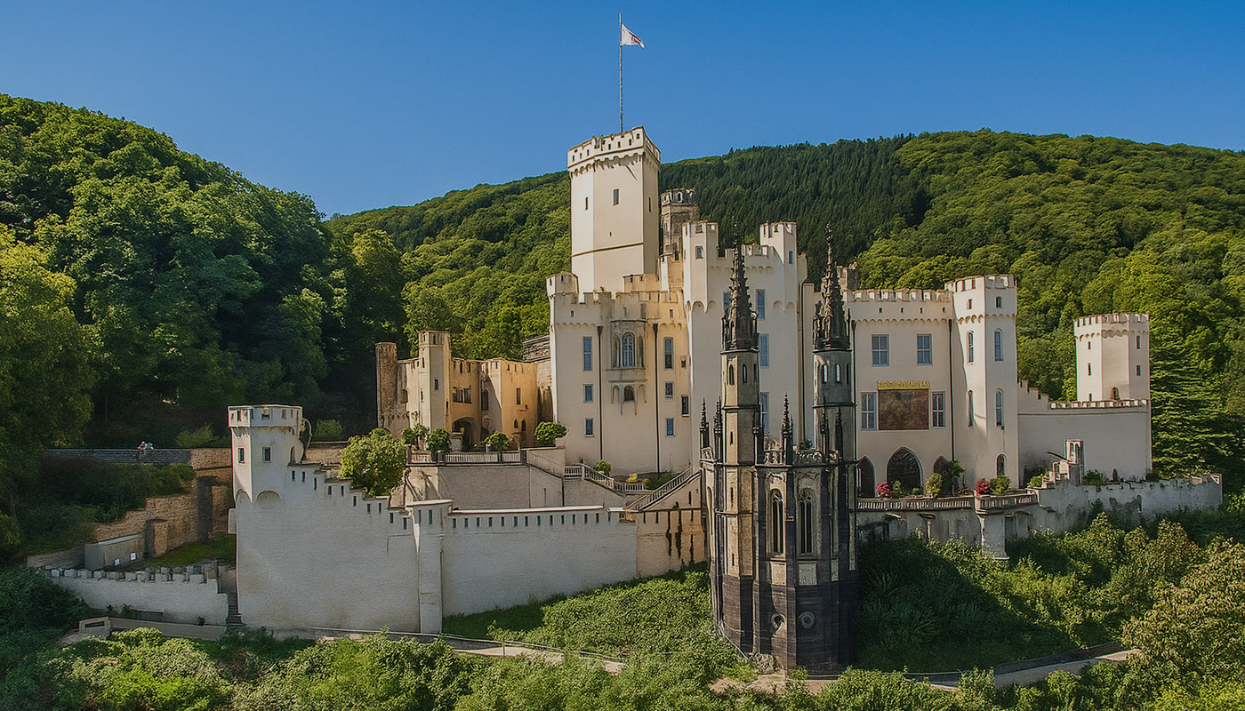 Schloss Stolzenfels über dem Rhein